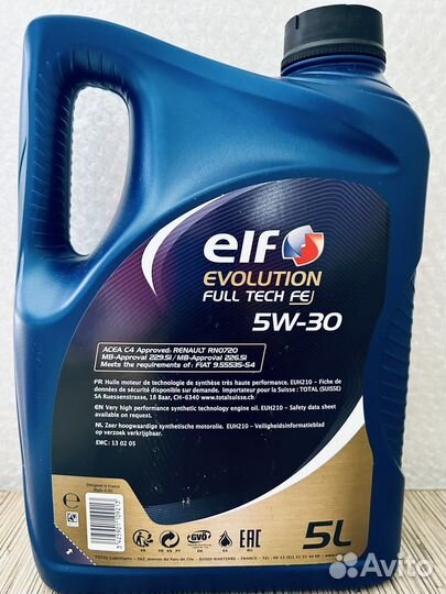 Масло моторное Elf 5w30 Full-Tech FE 5l