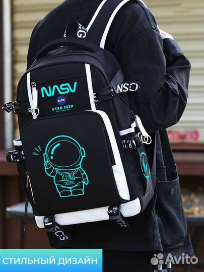 Школьный рюкзак светящийся портфель ранец в школу