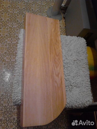 Ступенька или полка 710*253 ясеневый шпон / сосна