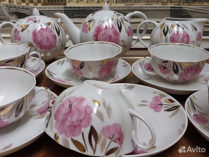 Сервиз чайный новый Дулево