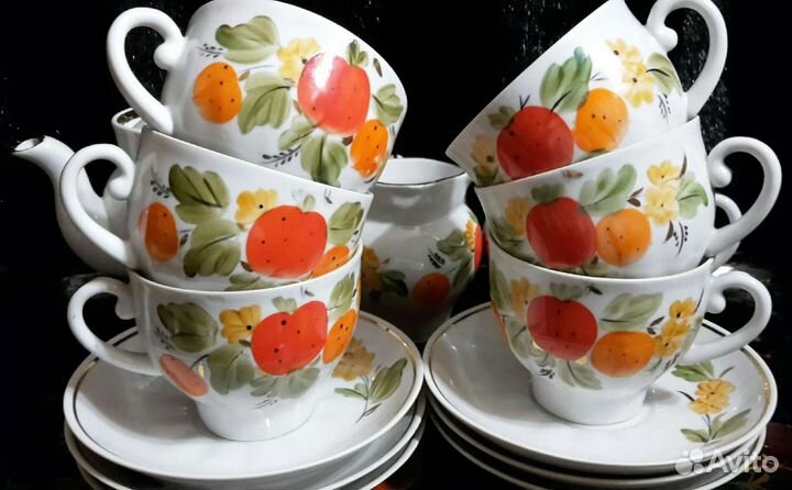 Редчайший сервиз Барановка СССР Клубника