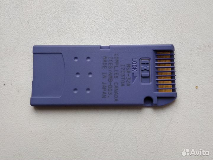 Карта памяти Sony Memory Stick 32Mb