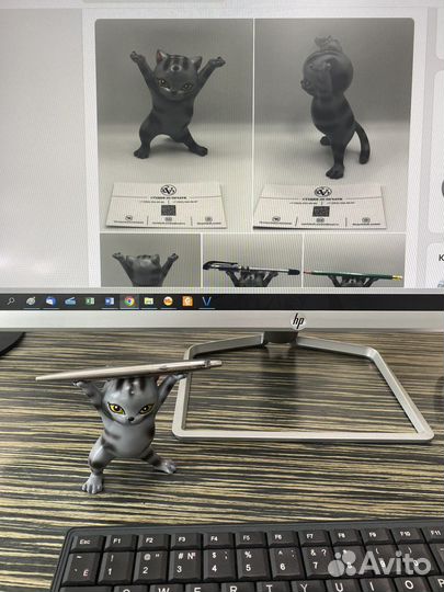 Кот Басик подставка (наушники Apple/ручка)