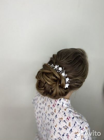 Шпилька Веточка свадебное украшение невесты