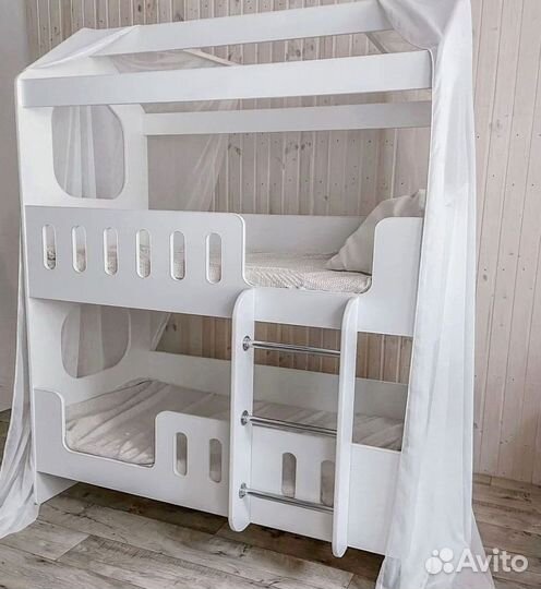 Детская Двухъярусная Кровать Матрасы Подарок