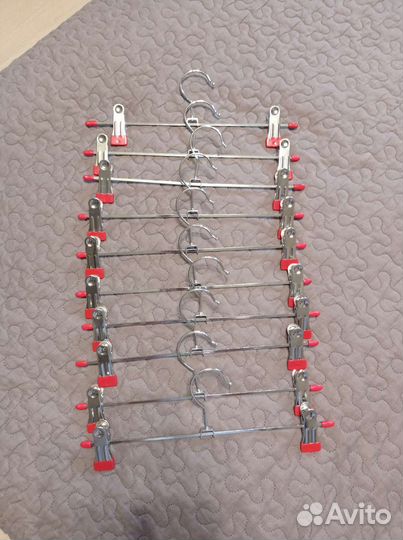 Вешалки для брюк с зажимами, 20 шт