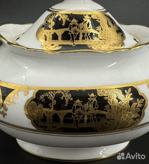 Винтажная сахарница из костяного фарфора, Англия