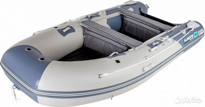 Лодка пвх Нднд Gladiator E380 Pro св.-тем. серый