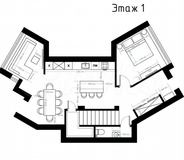 Таунхаус 190 м² на участке 27 сот.