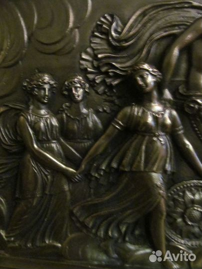 Аполлон. Картина из меди в деревянной раме