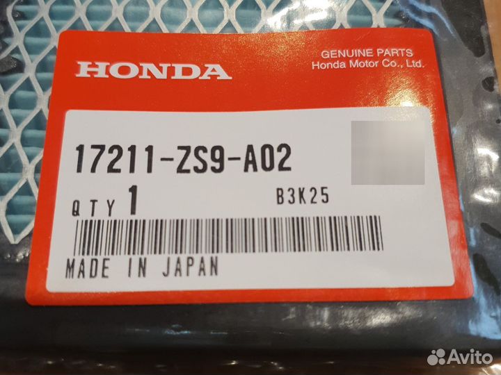 Фильтр воздушный Honda EU26, EU30, EU32