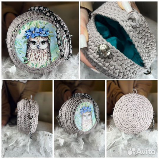 Сумка женская вязаная ручная работа