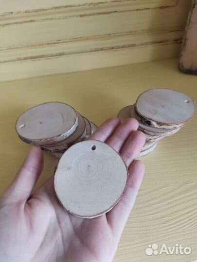 Заготовка для декупажа/росписи, спил березы