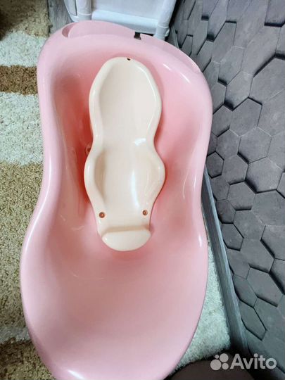 Детская ванночка для купания с горкой новая