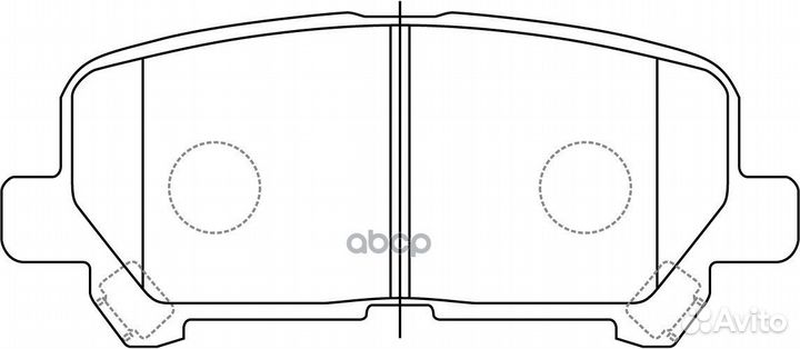 Колодки тормозные дисковые задние BP28002 SB Na