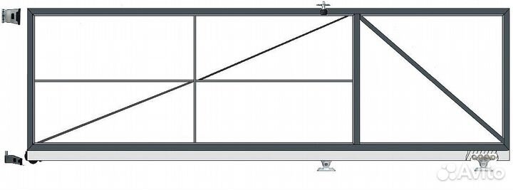 Каркас для откатных ворот