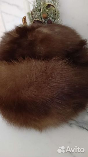 Шапка из соболя женская