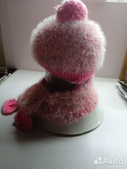 Шапочка и шарфик для девочки