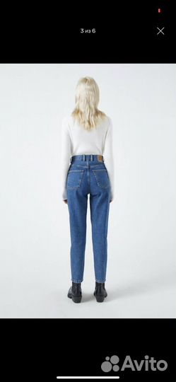 Джинсы pull and bear mom
