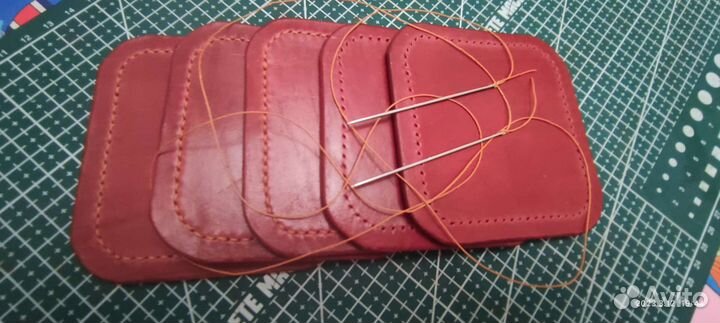 Подставка из кожи под стакан