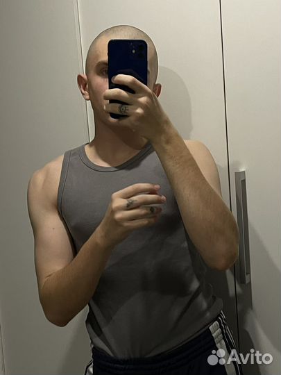 Майка серая