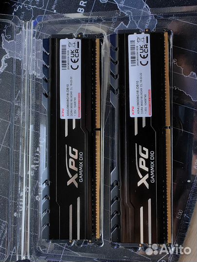 16Gb DDR4 3600MHz adata XPG Gammix 2x8Gb KIT