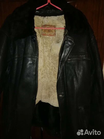 Кожаная куртка зимняя 50-52