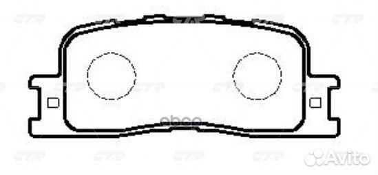 Старый номер CKT-43) Колодки тормозные GK1057 CTR