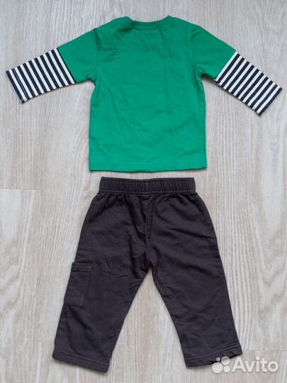 Лонгслив и брюки с рисунком Лев 74