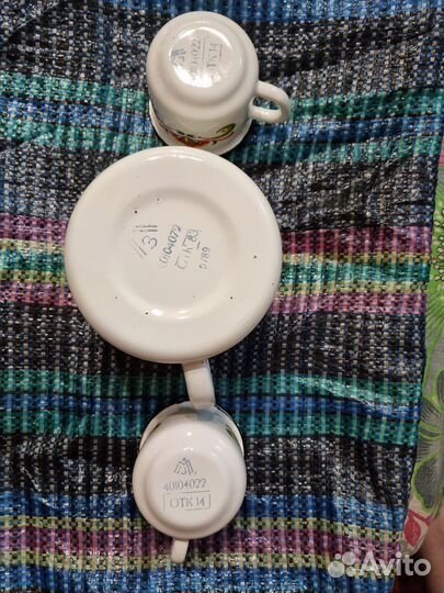 Набор советский эмалированных кружек