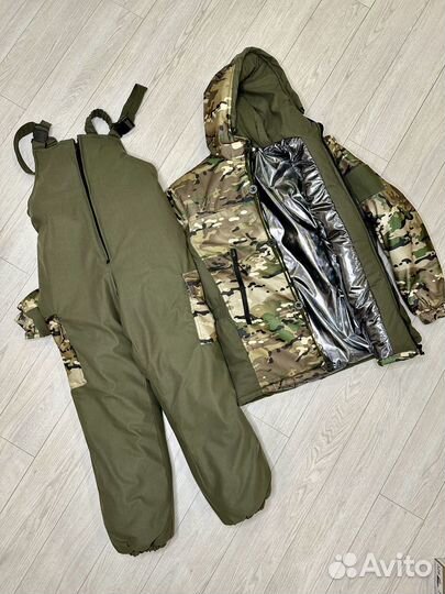 Костюм зимний горка мультикам-олива