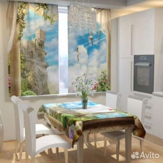 Фотошторы на кухню