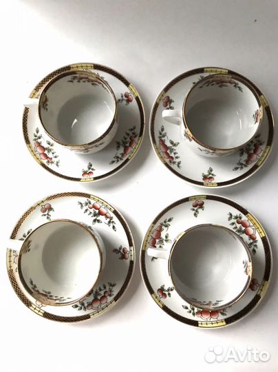 Дулево редкая чайная пара СССР Ягодки 1949-1952