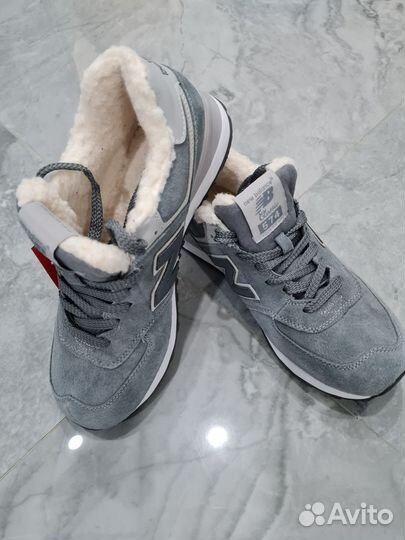 Кроссовки new balance 574 зимние