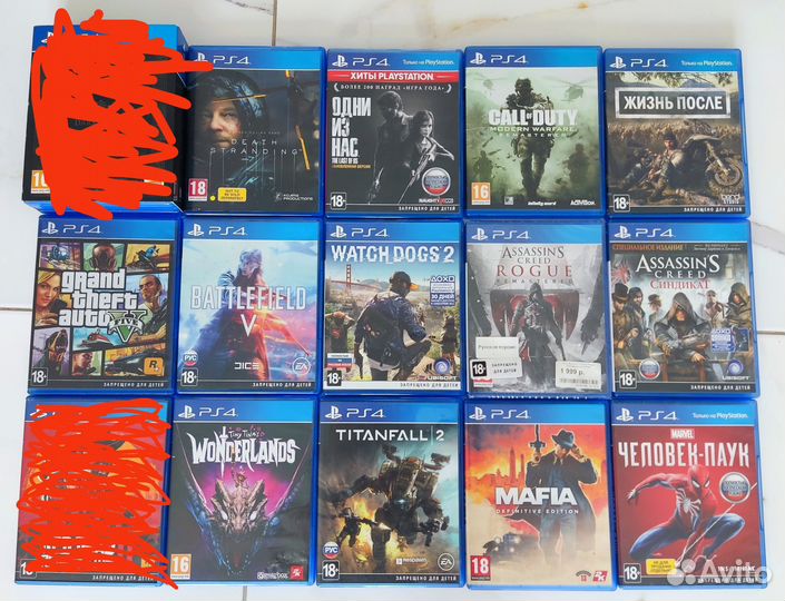 Игры для Sony Playstation 4 (диски PS4)