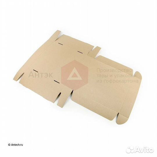 Самосборная коробка 400*400*80 мгк Т24E бурый