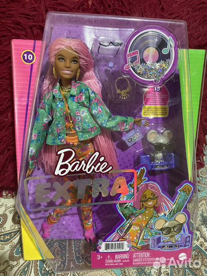Кукла барби barbie экстра 10 розовые косы