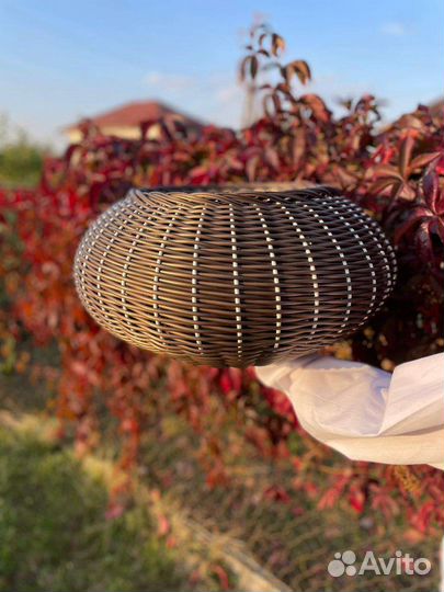 Кашпо из ротанга