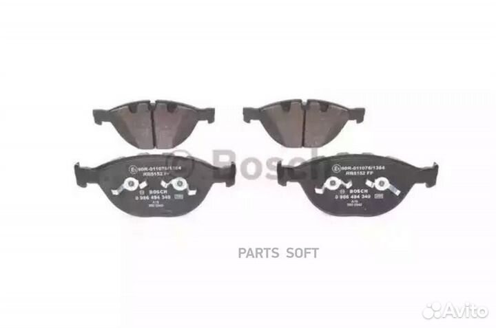 Bosch 0 986 494 349 Колодки BMW E60/E65/M5/M6 04/j