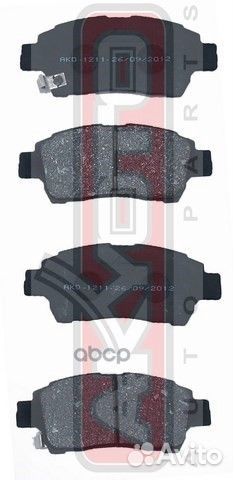 Колодки тормозные дисковые передние AKD-1211 AK