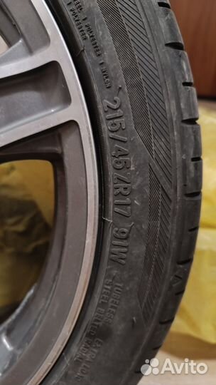 Литье диски r17 5x100 с резиной