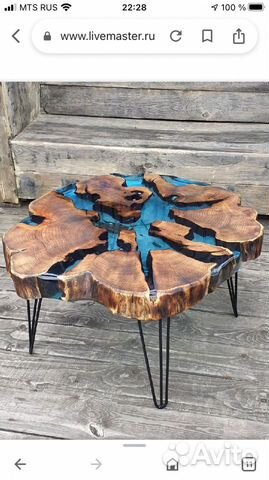 Торцевые спилы слэб под смолу акация