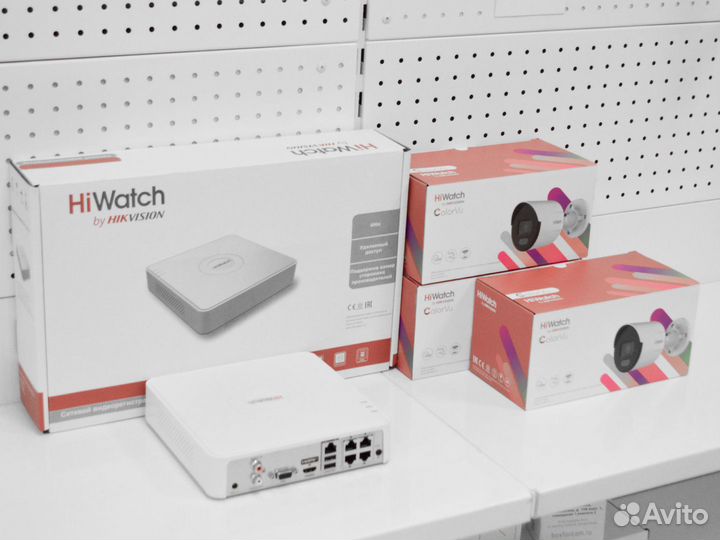 Уличные камеры HiWatch 4MP ColorVu с регистратором