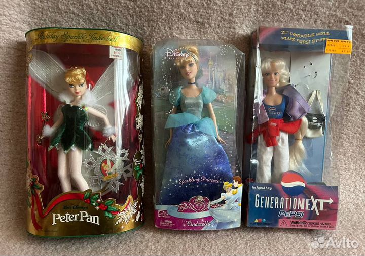 Barbie Tinkerbelle & Disney Cinderella & Pepsi
