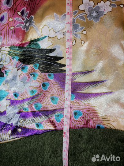 Халат желтый, Шелк