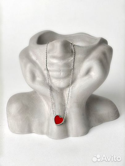 Браслет сердце серебро 925