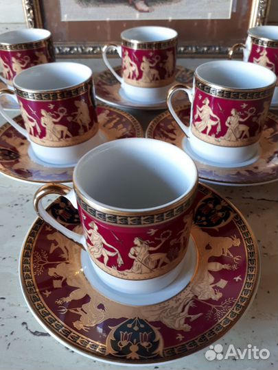 Сервиз кофейный Япония чайный чашка блюдце тарелк