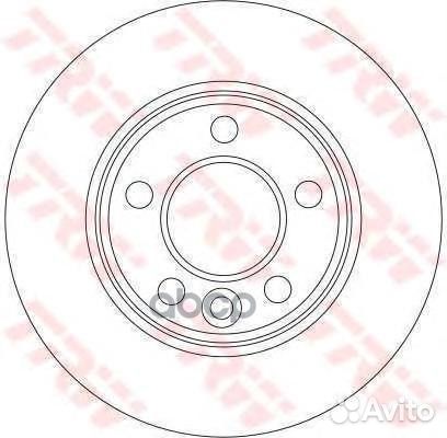 Диск тормозной задн vw: multivan v 03, transpo