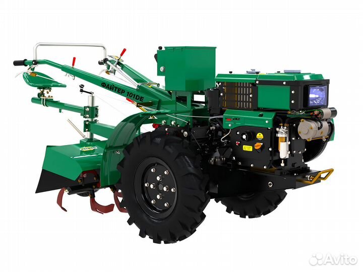 Мотоблок Файтер 101DE + почвофреза и сиденье