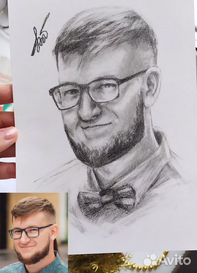 Качественный портрет карандашом